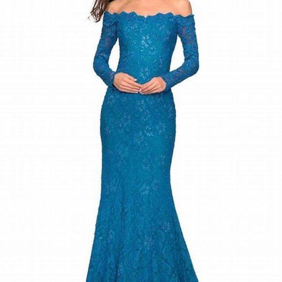 La Femme Dresses & Skirts - $150 Sale Backless Off Shoulder Gown